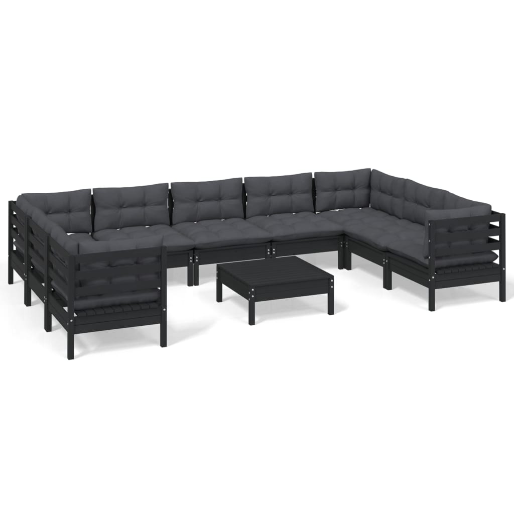 8720286871034_a_en_hd_1 vidaXL 10 Piece Garden Lounge Set with Cushions Black Pinewood - Image 2