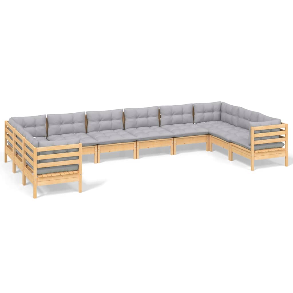 8720286871041_a_en_hd_1 vidaXL 10 Piece Garden Lounge Set with Grey Cushions Pinewood - Image 2