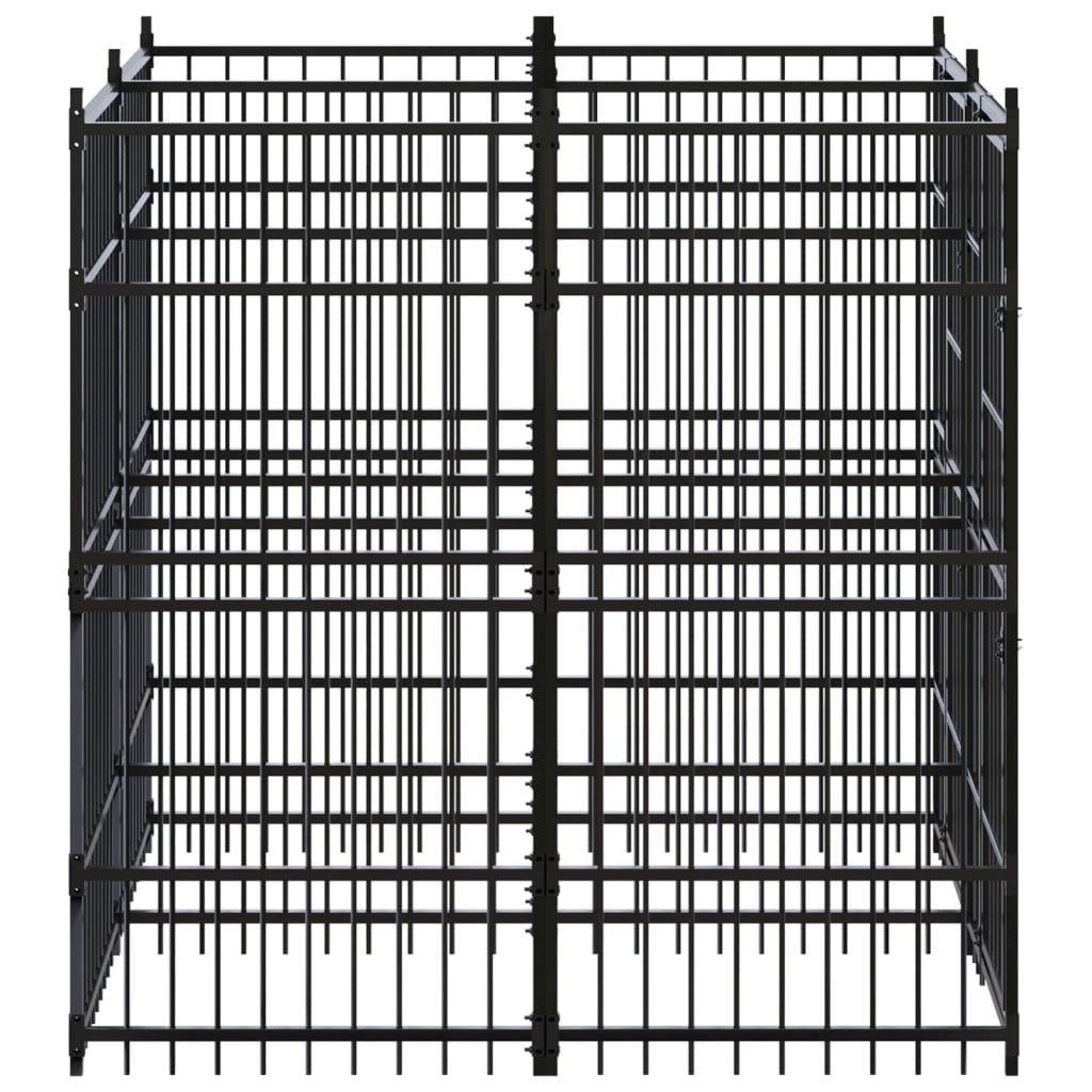 8720286871164_g_en_hd_2 vidaXL Outdoor Dog Kennel Steel 3.69 m² - Image 3