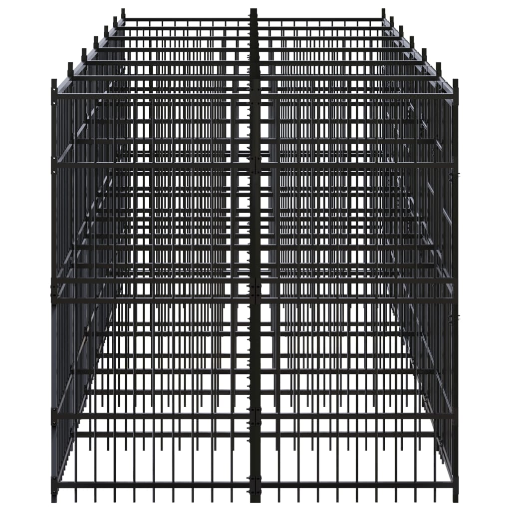 8720286871201_g_en_hd_2 vidaXL Outdoor Dog Kennel Steel 11.06 m² - Image 3