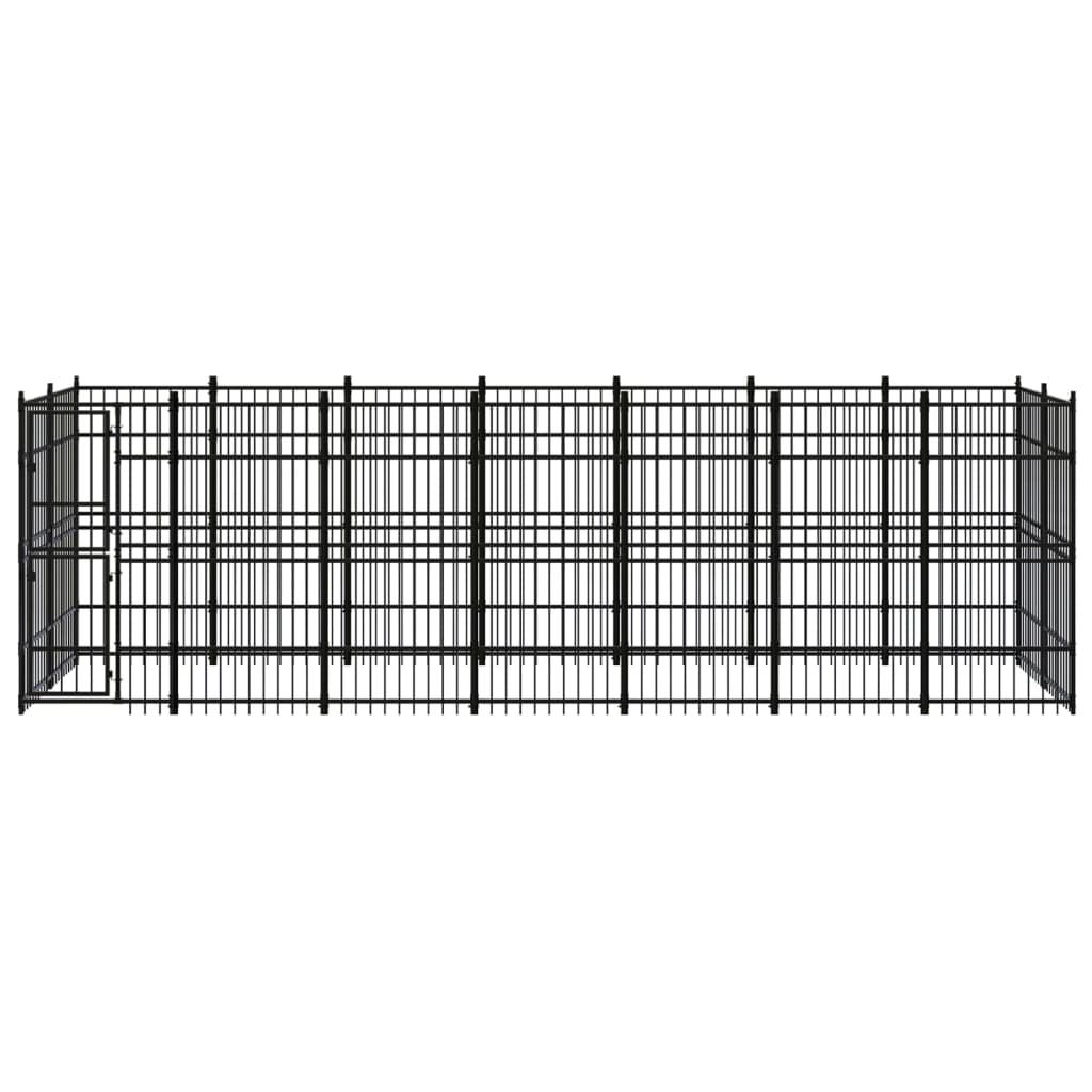 8720286871409_g_en_hd_1 vidaXL Outdoor Dog Kennel Steel 12.9 m² - Image 2
