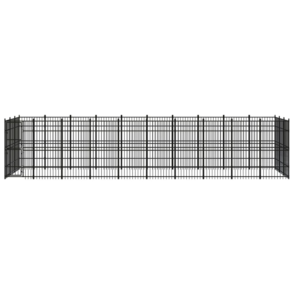 8720286871607_g_en_hd_1 vidaXL Outdoor Dog Kennel Steel 27.65 m² - Image 2