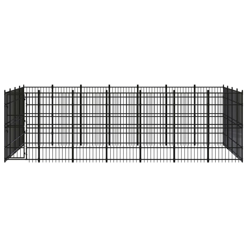 8720286871645_g_en_hd_1 vidaXL Outdoor Dog Kennel Steel 25.8 m² - Image 2