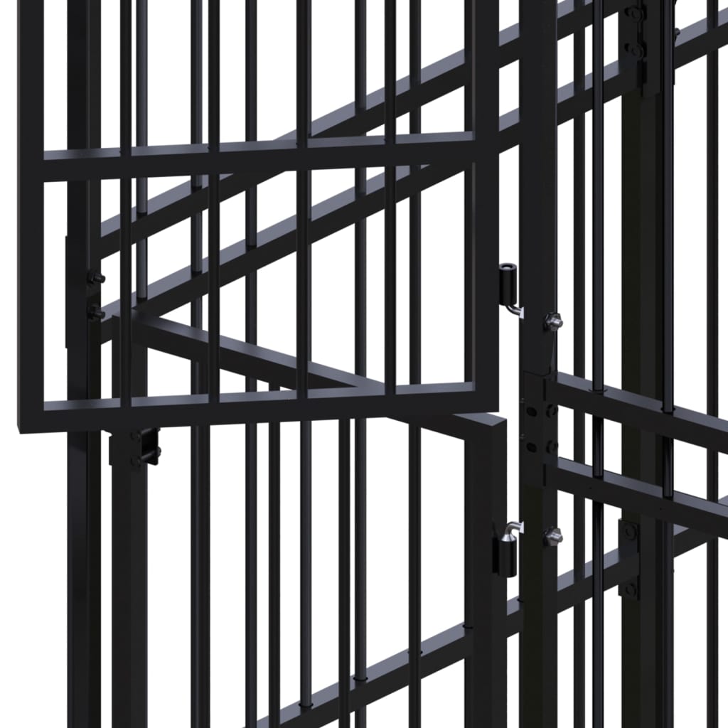 8720286871645_g_en_hd_4 vidaXL Outdoor Dog Kennel Steel 25.8 m² - Image 5