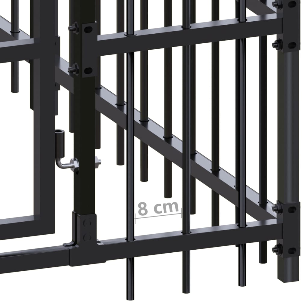 8720286871645_g_en_hd_5 vidaXL Outdoor Dog Kennel Steel 25.8 m² - Image 6