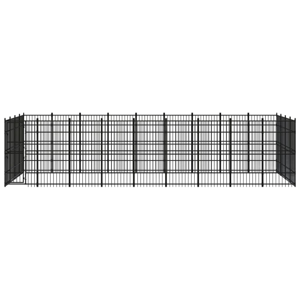 8720286871669_g_en_hd_1 vidaXL Outdoor Dog Kennel Steel 33.18 m² - Image 2