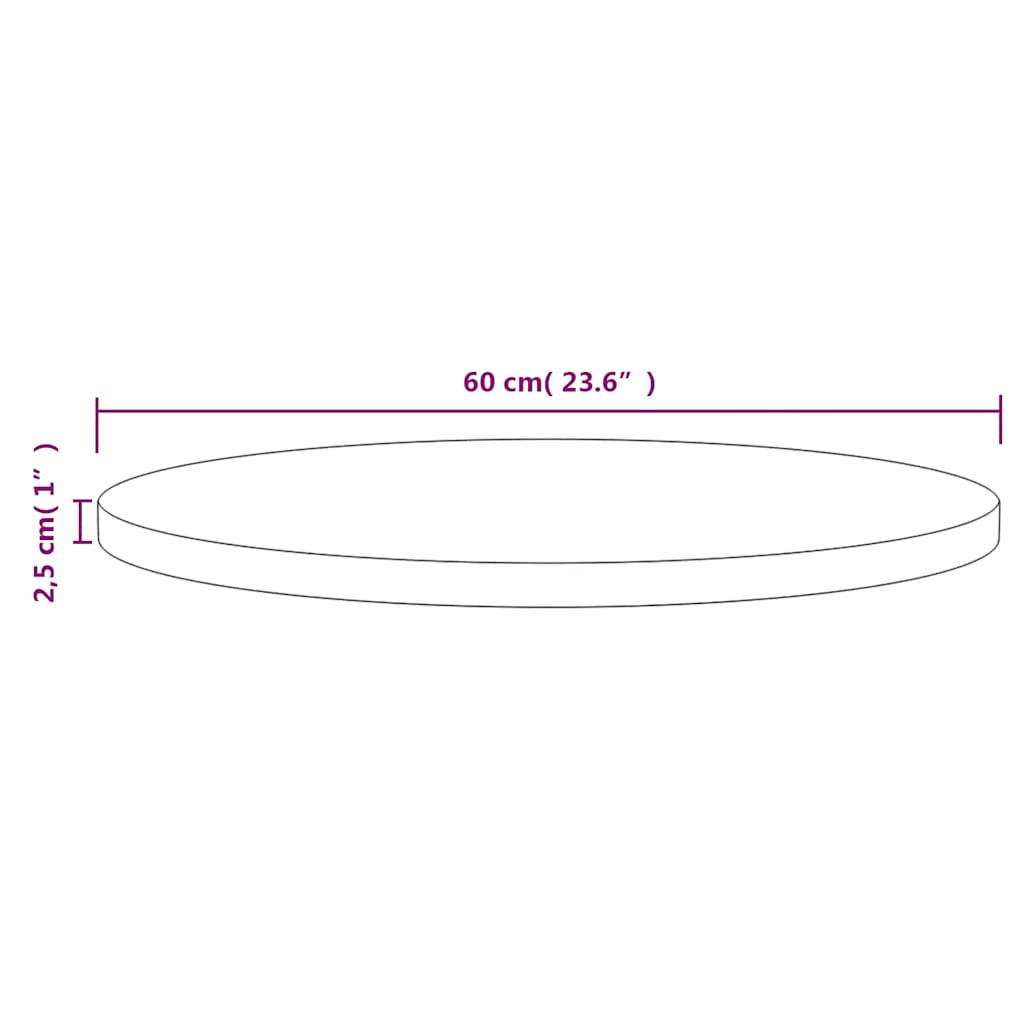 8720286875681_g_en_hd_6 vidaXL Table Top White Ø60x2.5 cm Solid Wood Pine - Image 7