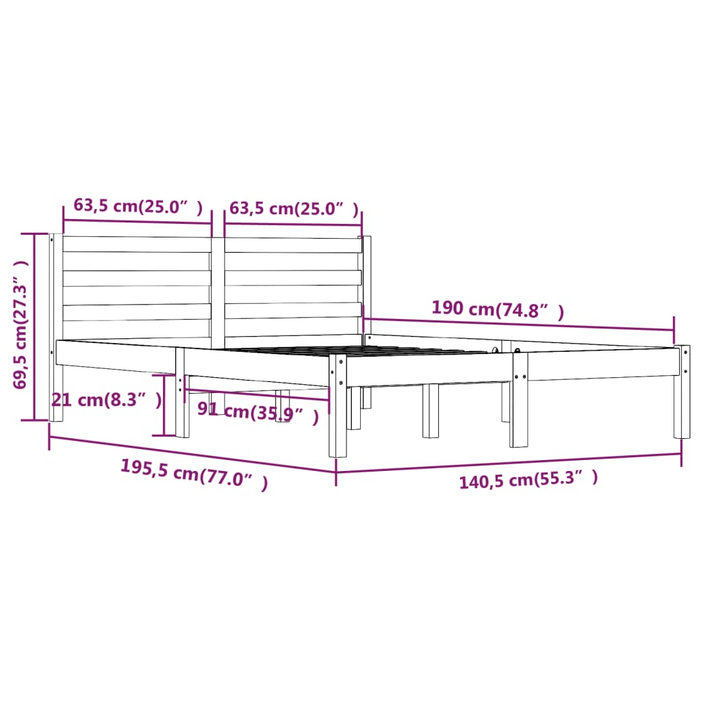 8720286877333_g_en_hd_6 vidaXL Bed Frame without Mattress 135x190 cm - Image 8