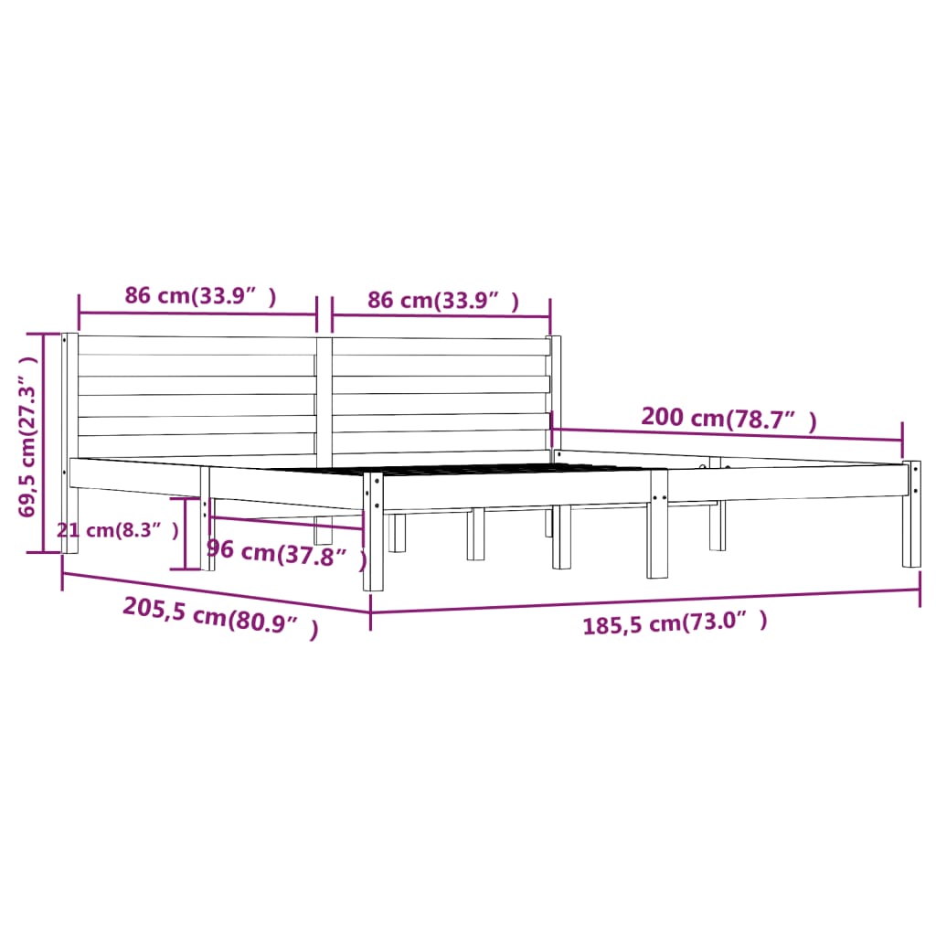 8720286877739_g_en_hd_6 vidaXL Bed Frame without Mattress 183x203 cm King - Image 8