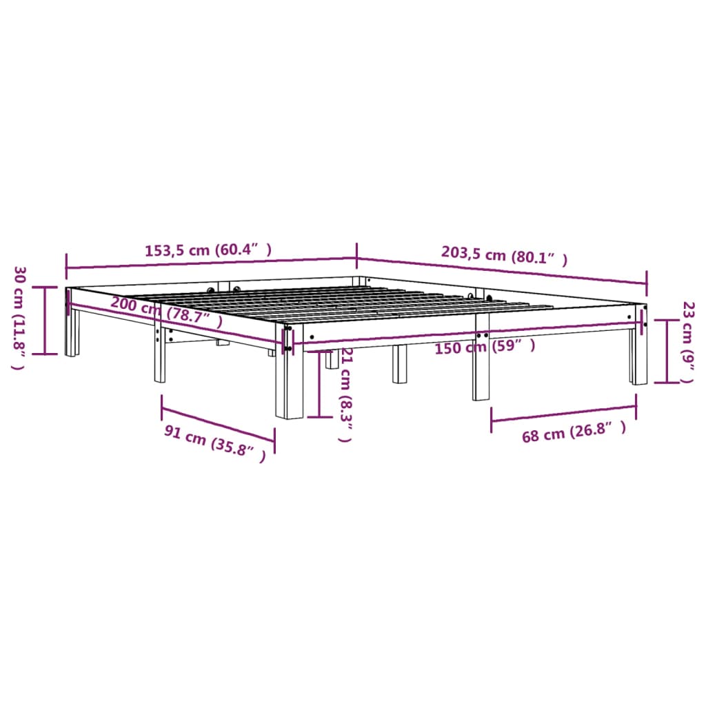 8720286879214_g_en_hd_6 vidaXL Bed Frame without Mattress Solid Wood 150x200 cm - Image 8