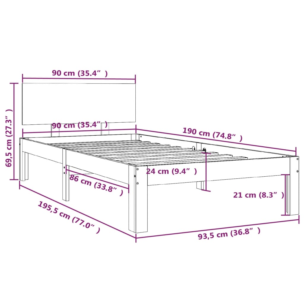 8720286879474_g_en_hd_6 vidaXL Bed Frame without Mattress White 90x190 cm - Image 8