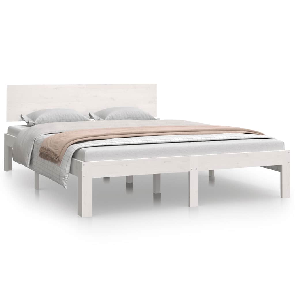 8720286879870_a_en_hd_1 vidaXL Bed Frame without Mattress White 150x200 cm - Image 2