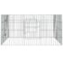 vidaXL Rabbit Cage 110x110x55 cm Galvanised Iron - Image 3