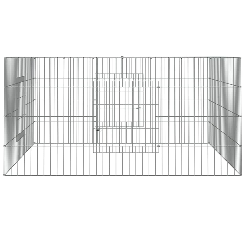 8720286880067_g_en_hd_1 vidaXL Rabbit Cage 110x110x55 cm Galvanised Iron - Image 3