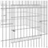 vidaXL Rabbit Cage 110x110x55 cm Galvanised Iron - Image 6