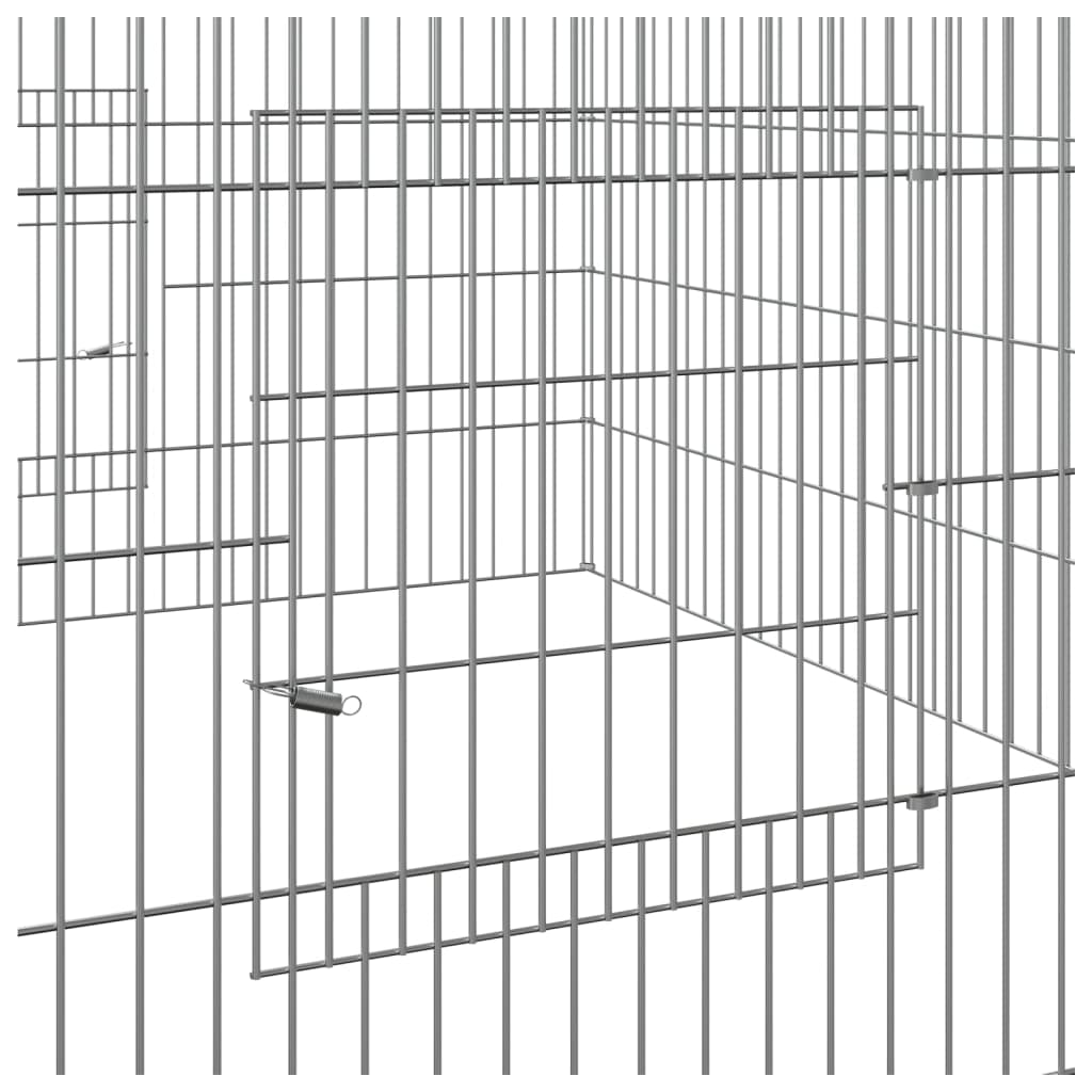 8720286880067_g_en_hd_4 vidaXL Rabbit Cage 110x110x55 cm Galvanised Iron - Image 6