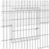 vidaXL 2-Panel Rabbit Cage 220x110x55 cm Galvanised Iron - Image 6
