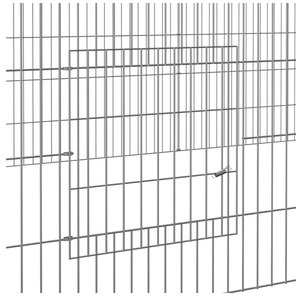 8720286880074_g_en_hd_4 vidaXL 2-Panel Rabbit Cage 220x110x55 cm Galvanised Iron - Image 6