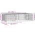 vidaXL 2-Panel Rabbit Cage 220x110x55 cm Galvanised Iron - Image 7