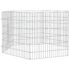 vidaXL Free Range Animal Enclosure 6-Panel 54x60 cm Galvanised Iron - Image 3