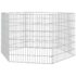 vidaXL Free Range Animal Enclosure 6-Panel 54x60 cm Galvanised Iron - Image 4