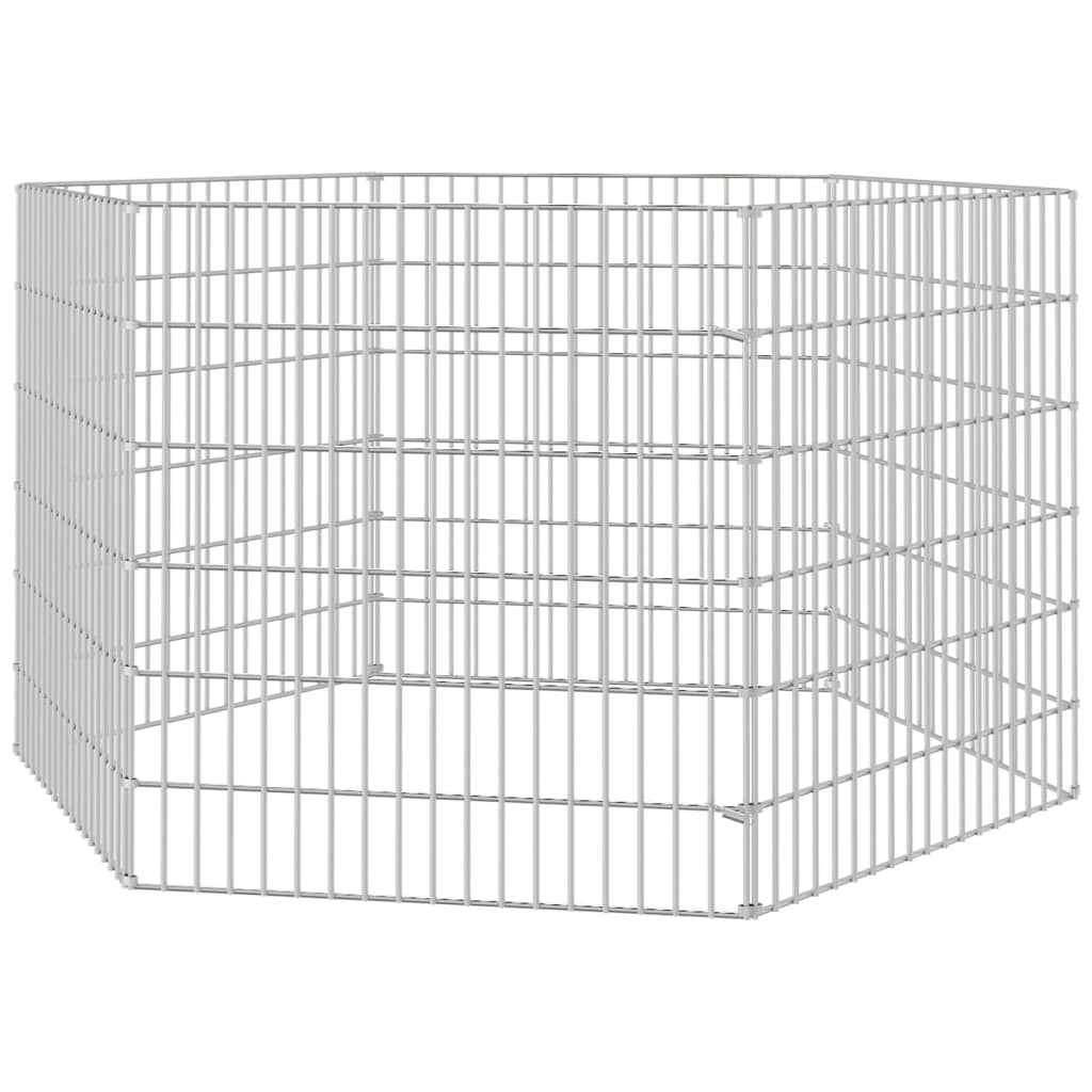 8720286880173_g_en_hd_2 vidaXL Free Range Animal Enclosure 6-Panel 54x60 cm Galvanised Iron - Image 4