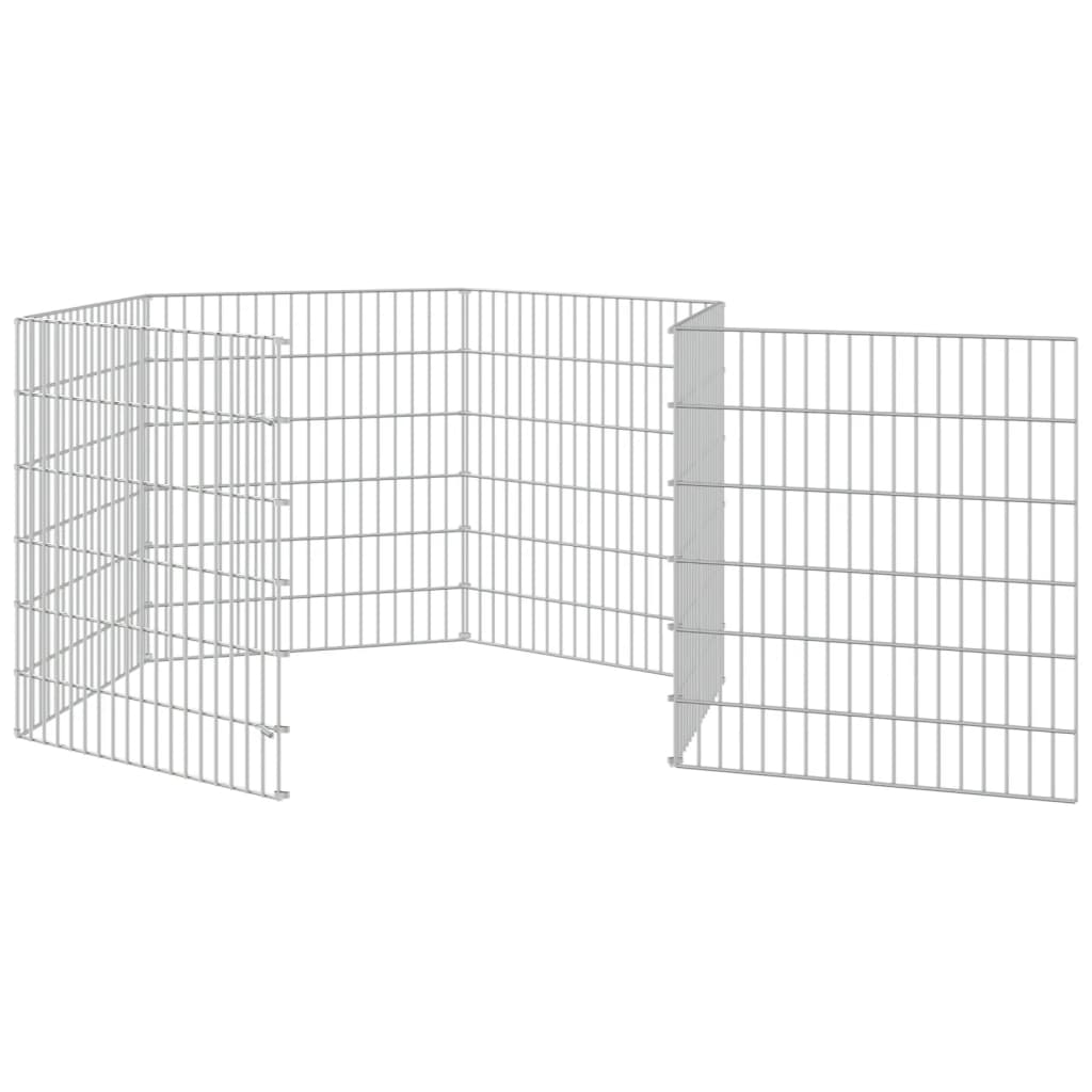 8720286880173_g_en_hd_3 vidaXL Free Range Animal Enclosure 6-Panel 54x60 cm Galvanised Iron - Image 5