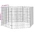 vidaXL Free Range Animal Enclosure 6-Panel 54x60 cm Galvanised Iron - Image 8