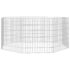 vidaXL Free Range Animal Enclosure 8-Panel 54x60 cm Galvanised Iron - Image 4