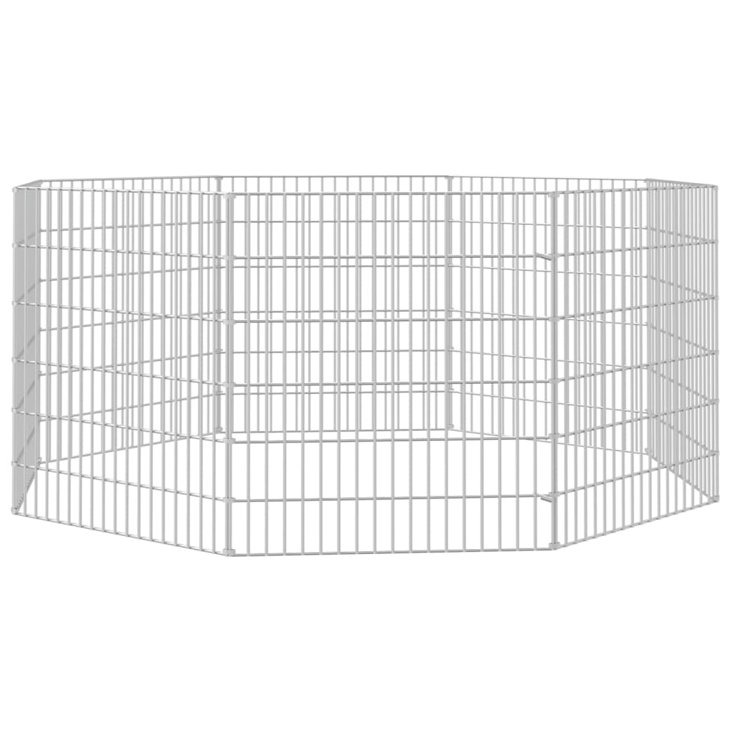 8720286880180_g_en_hd_2 vidaXL Free Range Animal Enclosure 8-Panel 54x60 cm Galvanised Iron - Image 4