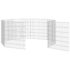 vidaXL Free Range Animal Enclosure 8-Panel 54x60 cm Galvanised Iron - Image 5