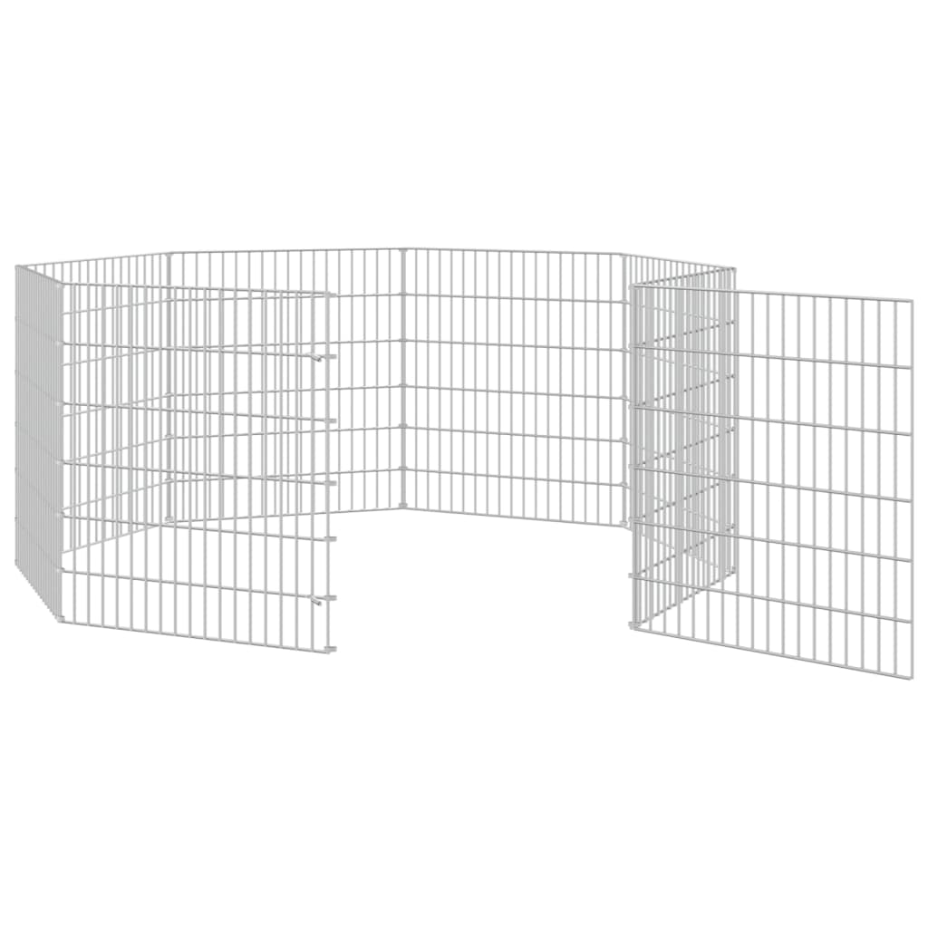 8720286880180_g_en_hd_3 vidaXL Free Range Animal Enclosure 8-Panel 54x60 cm Galvanised Iron - Image 5