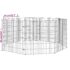 vidaXL Free Range Animal Enclosure 8-Panel 54x60 cm Galvanised Iron - Image 8