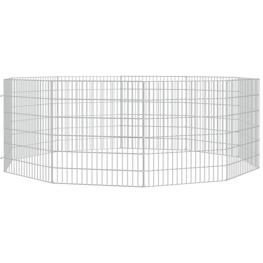 8720286880197_g_en_hd_1 vidaXL Free Range Animal Enclosure 10-Panel 54x60 cm Galvanised Iron - Image 3