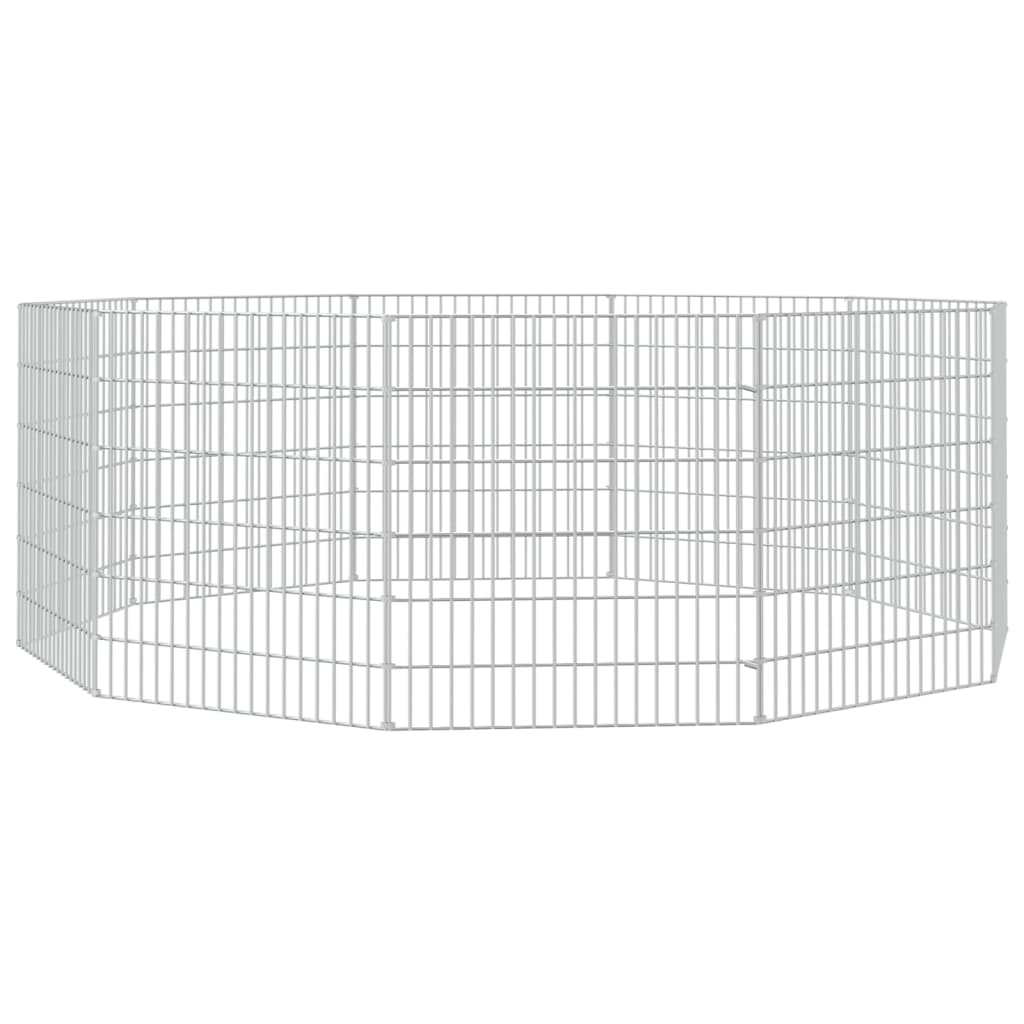 8720286880197_g_en_hd_2 vidaXL Free Range Animal Enclosure 10-Panel 54x60 cm Galvanised Iron - Image 4