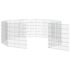 vidaXL Free Range Animal Enclosure 10-Panel 54x60 cm Galvanised Iron - Image 5