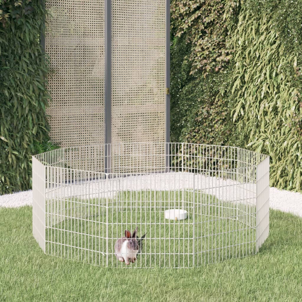 8720286880197_m_en_hd_1 vidaXL Free Range Animal Enclosure 10-Panel 54x60 cm Galvanised Iron - Image 1