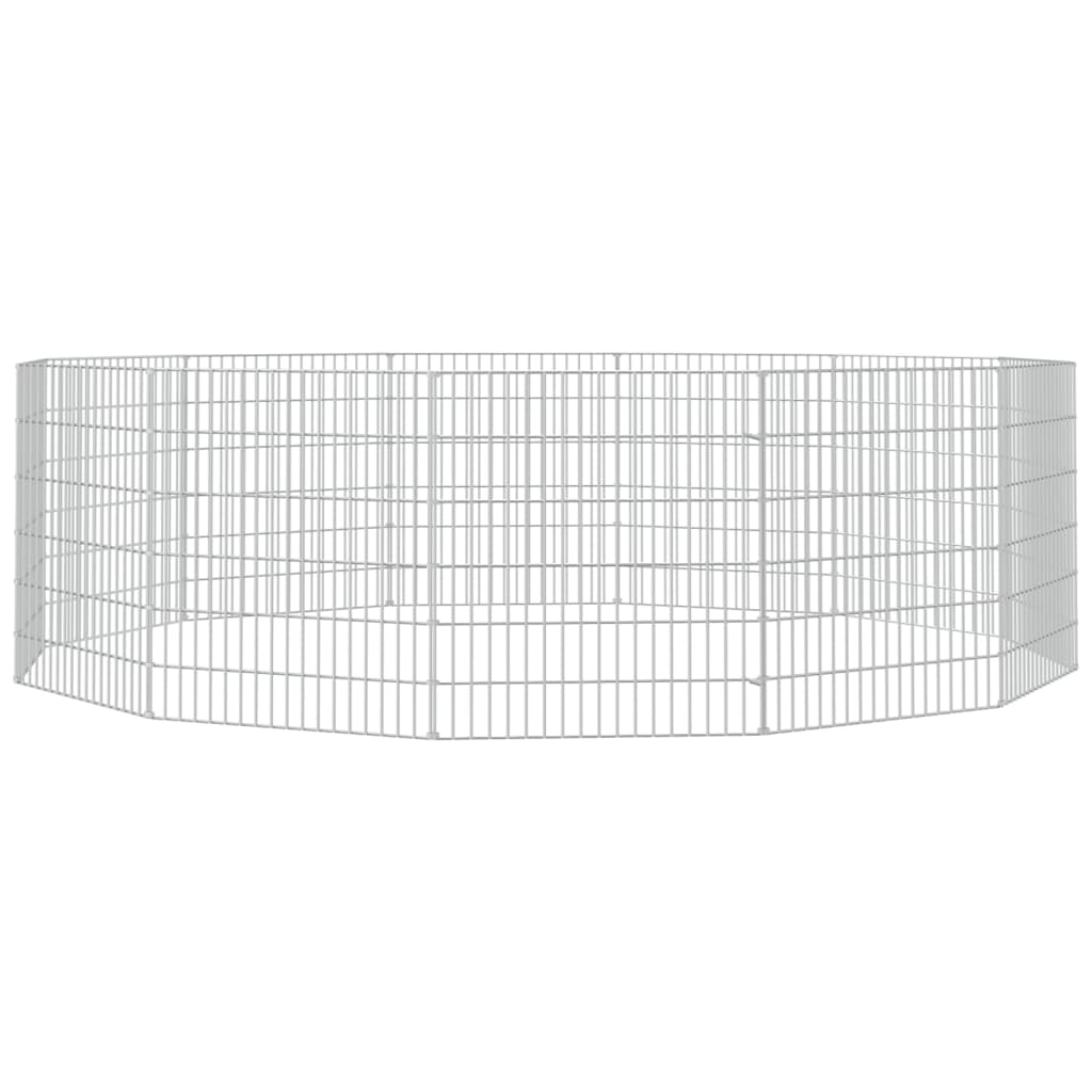 8720286880203_g_en_hd_2 vidaXL Free Range Animal Enclosure 12-Panel 54x60 cm Galvanised Iron - Image 4