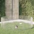 vidaXL Free Range Animal Enclosure 12-Panel 54x60 cm Galvanised Iron