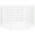 vidaXL Free Range Animal Enclosure 8-Panel 54x80 cm Galvanised Iron - Image 2