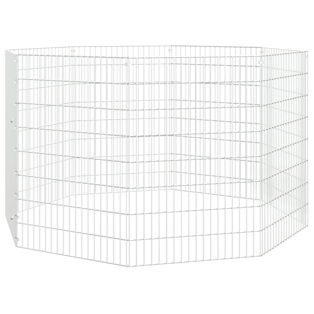 8720286880227_g_en_hd_1 vidaXL Free Range Animal Enclosure 8-Panel 54x80 cm Galvanised Iron - Image 3