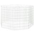 vidaXL Free Range Animal Enclosure 8-Panel 54x80 cm Galvanised Iron - Image 4