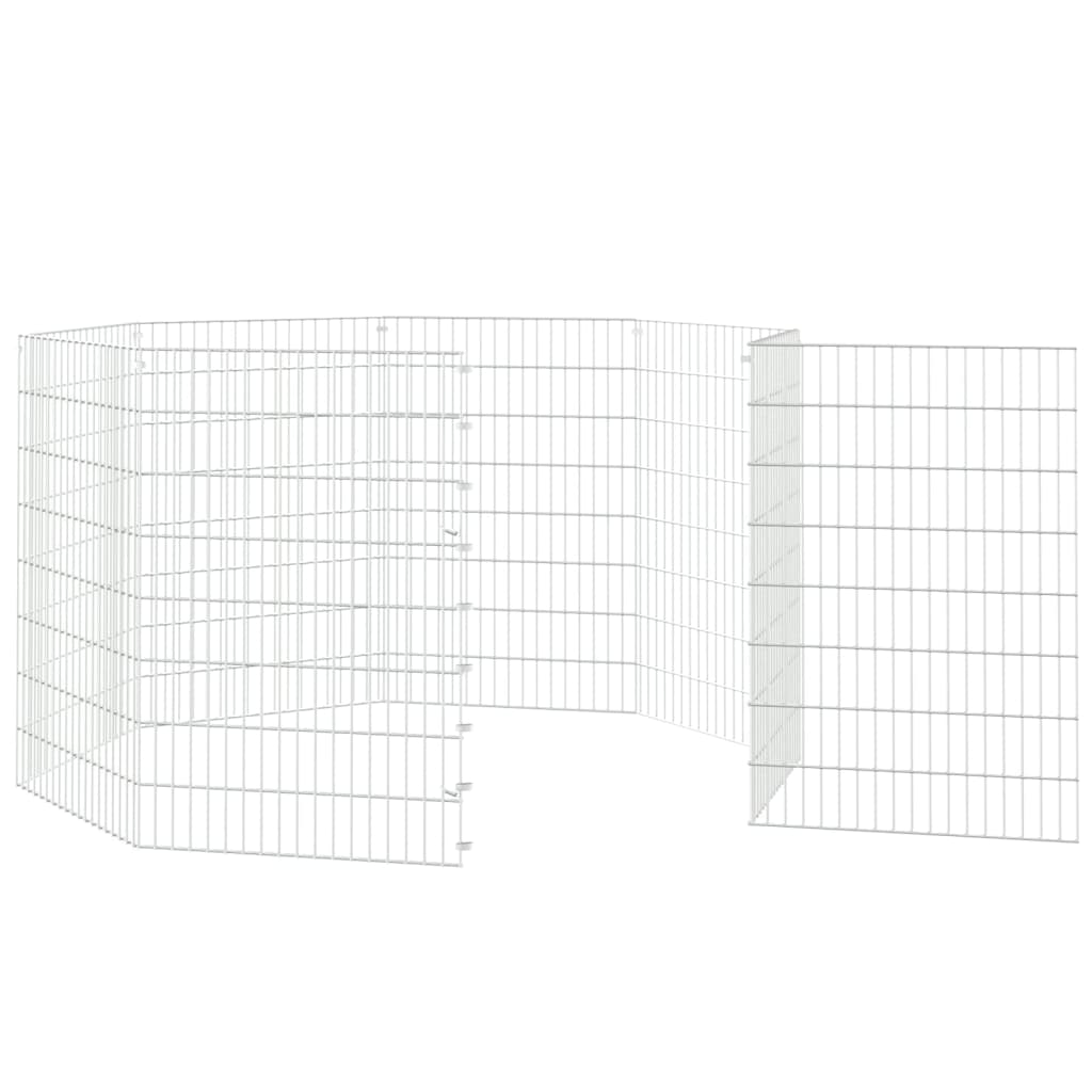 8720286880227_g_en_hd_3 vidaXL Free Range Animal Enclosure 8-Panel 54x80 cm Galvanised Iron - Image 5
