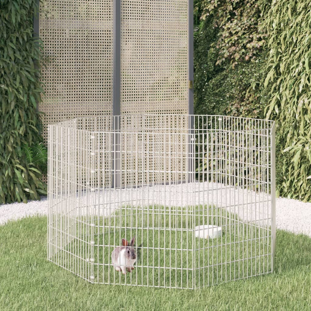 8720286880227_m_en_hd_1 vidaXL Free Range Animal Enclosure 8-Panel 54x80 cm Galvanised Iron - Image 1