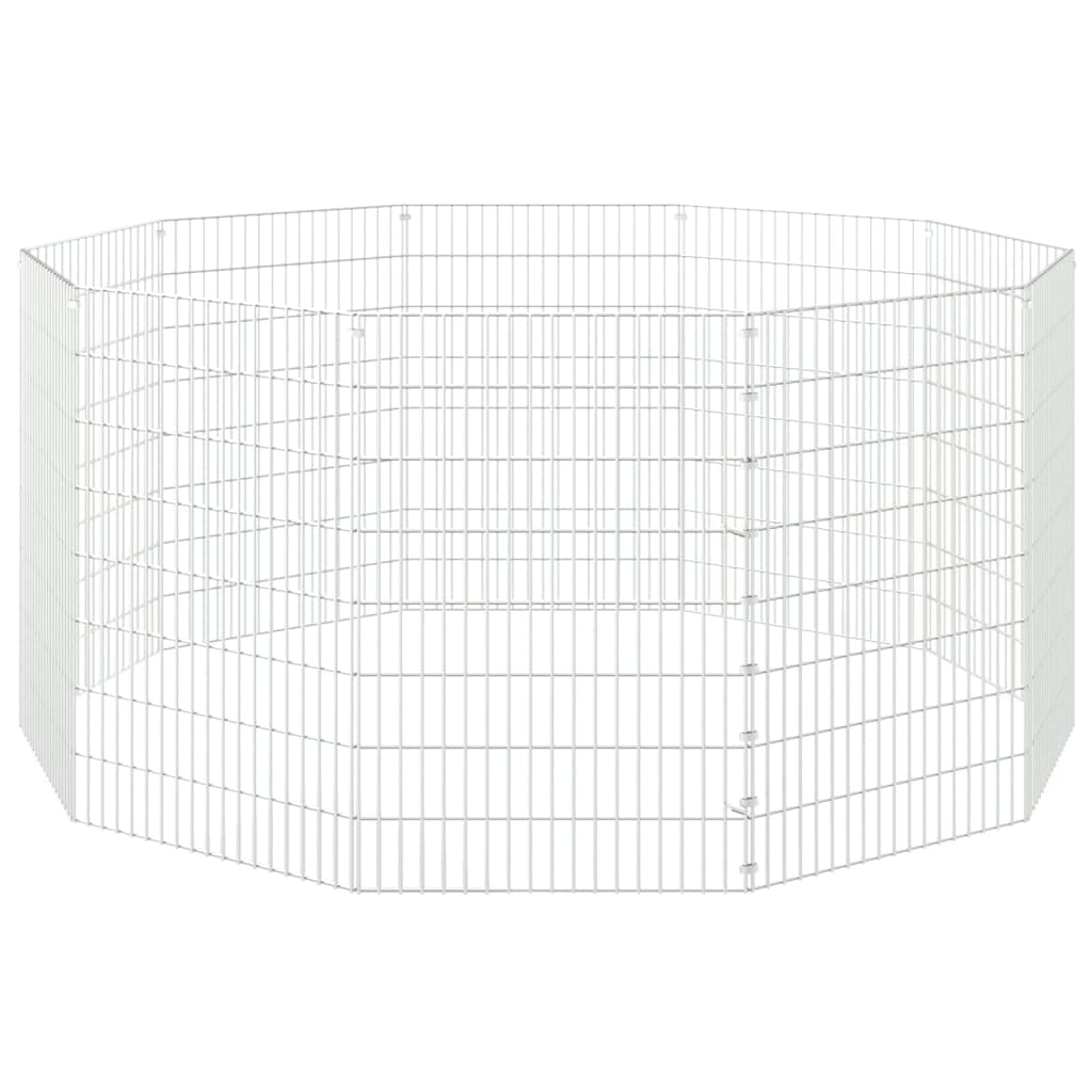 8720286880234_g_en_hd_2 vidaXL Free Range Animal Enclosure 10-Panel 54x80 cm Galvanised Iron - Image 4
