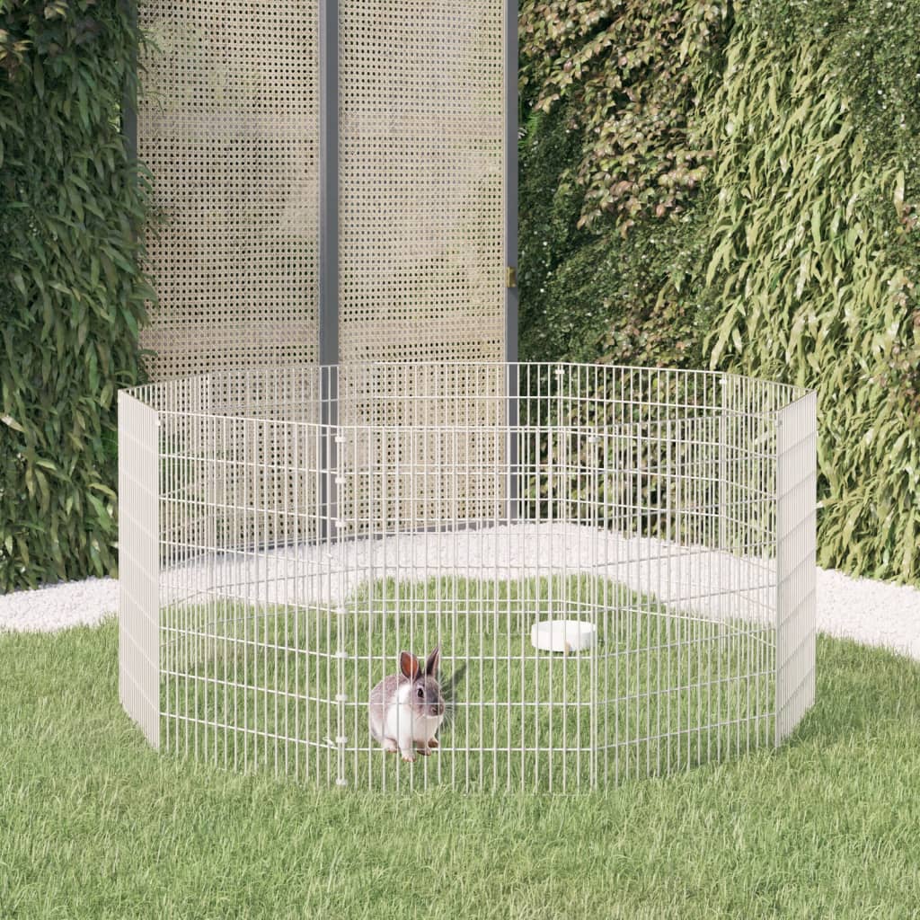 8720286880234_m_en_hd_1 vidaXL Free Range Animal Enclosure 10-Panel 54x80 cm Galvanised Iron - Image 1