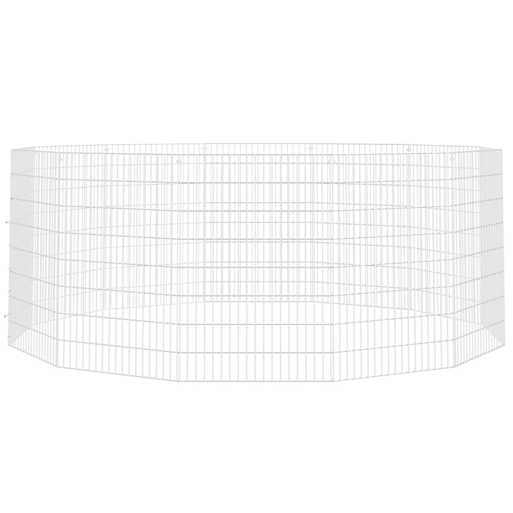 8720286880241_g_en_hd_1 vidaXL Free Range Animal Enclosure 12-Panel 54x80 cm Galvanised Iron - Image 3