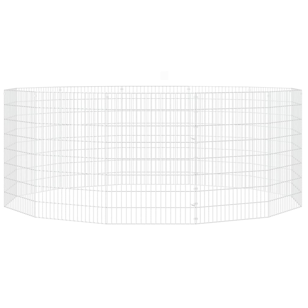 8720286880241_g_en_hd_2 vidaXL Free Range Animal Enclosure 12-Panel 54x80 cm Galvanised Iron - Image 4