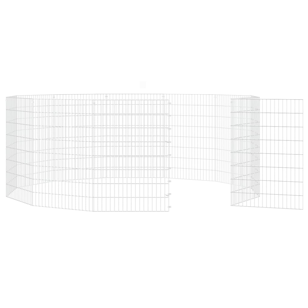 8720286880241_g_en_hd_3 vidaXL Free Range Animal Enclosure 12-Panel 54x80 cm Galvanised Iron - Image 5