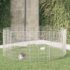 vidaXL Free Range Animal Enclosure 12-Panel 54x80 cm Galvanised Iron